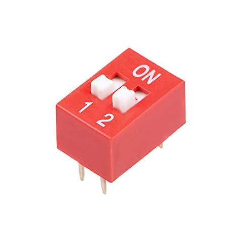uxcell Red DIP Switch for Circuit Breadboards PCB Cover