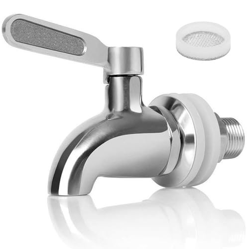 Robinets Distributeurs de Boissons en Verre, 16mm Remplacement de Robinet de Distributeur en Acier Inoxydable, Robinet de Rechange pour Eau Vin Bière Jus