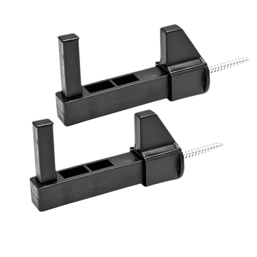 Bricoleva 2 Ferma Persiane Esterno con Tassello e Ancoraggio – Grillo per Finestre Resistente agli Agenti Atmosferici – Adatto per Infissi – Accessorio Fermapersiane (A Leva)