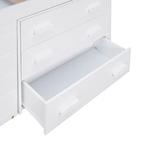 Ballcasttwinsizelowloftbedwithsafetyguardrailstairwoodenbedframewcabinetshelfsolidconstructionnospringboxneededfurnituresetforboysgirlskeensstudybedroomwhite  Urban Country Home Decor Ball cast twin size low loft bed with safety guardrail stairwooden bedframe wcabinet shelfsolid constructionno spring box neededfurniture set for boys girls keens study bedroomwhite  urban country home decor