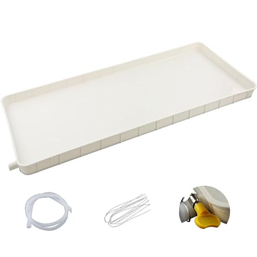 Vaschetta di Drenaggio Vaschetta Raccolta for Condizionatore D'aria, Con Tubo Scarico Vassoio Plastica Grande for Sistemi a Pompa di Calore Condizionatori D'aria Split Interni/Esterni ( Color : 91.5*4