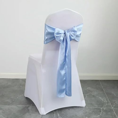 LIUXIN 10/50 Unidades de Lazos de satén para sillas, Venta al por Mayor, Lazos de Cinta con Nudo para sillas de Boda, Suministros para Fiestas, Eventos, Banquetes de Hotel, Decoraciones para el hogar