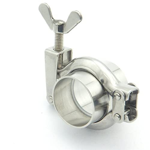 304SS Sanitary Pipe Fitting Set 102mm Pipe OD Sanitary 4" Tri Clamp Weld Ferrule + Tri Clamp + Silicon Gasket for Home Brew