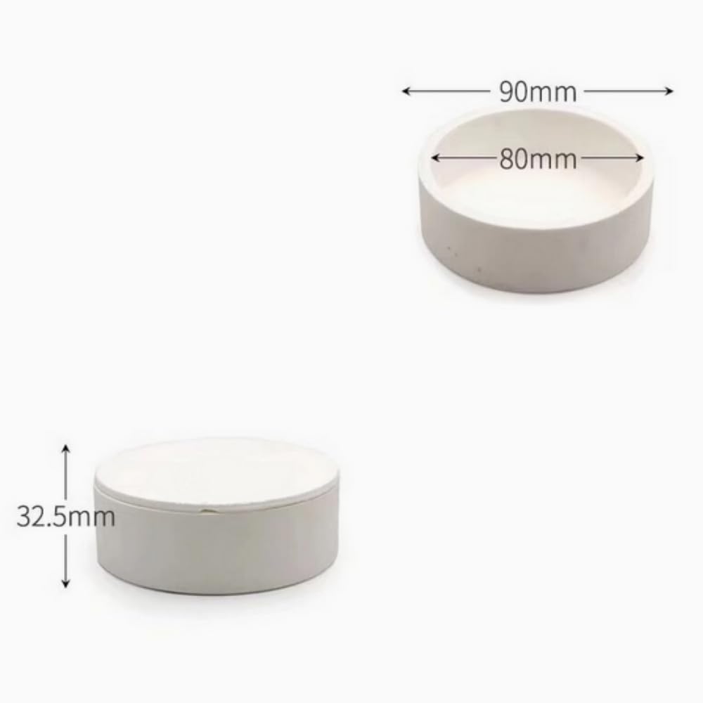 Tygiel do spiekania cyrkonu dentystycznego z pokrywą – tygiel laboratoryjny wysokotemperaturowy (opcje 75/90/100/110 mm)(100x90x33mm)