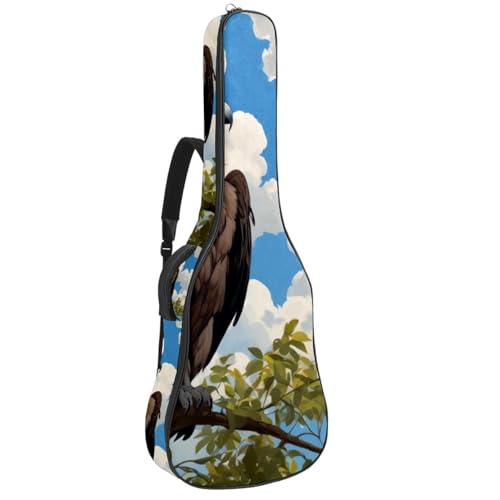 Housse guitare acoustique antichoc grand sac multi-poches vautour