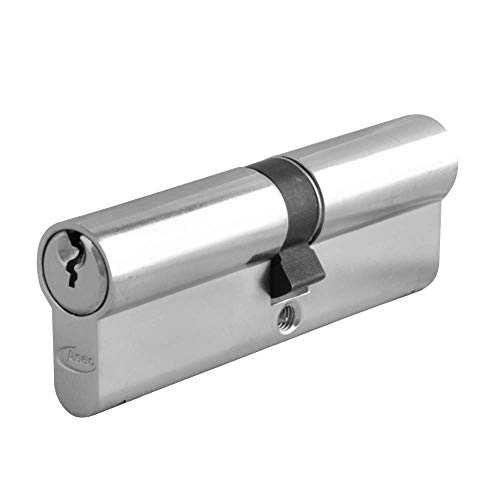 Image of ASEC 6-Pin Euro Double Cylinder - 90mm 35/55 (30/10/50) Nickel Plated
