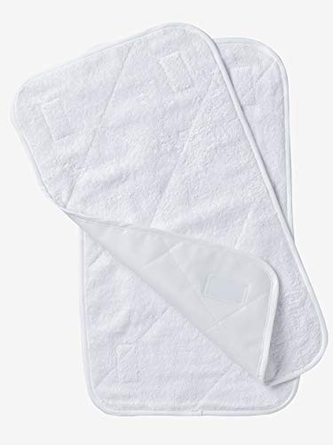 Vertbaudet Lot de 2 Tapis pour Matelas Blanc TU