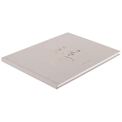 DeinWeddingshop Deluxe Hochzeitsgästebuch - personalisiert & veredelt - Gästebuch zur Hochzeit, Hardcover in Gold, Rosé-Gold, Silber oder Kupfer, 104 Seiten in A4 quer – Bild 3