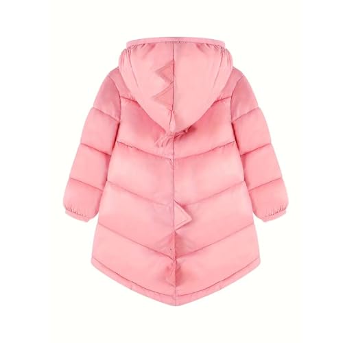 Beessbest Toddler Boy Girl Cute Dinosaur Hooded Puffer Jackets Winter Coats Warm Zip-UP Padded Outerwear with Pockets4