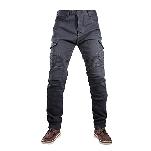 Pantalon hiver coupe-vent velours homme gris L vêtement chaud genoux