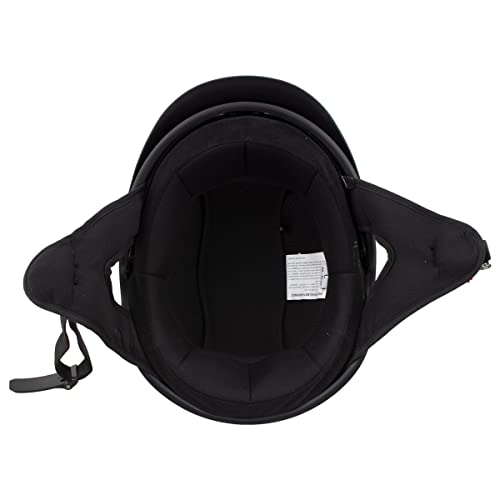 Milwaukee Helmets Mph9718Dot Dot Approved Matte Black 'Momentum' Half Face Motorcycle Helmet For Men And Women Biker W/Drop Down Tinted Visor - Small #TOP3