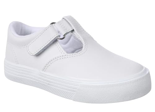 Oomphies Kids Khloe White Leather/Medium / 12