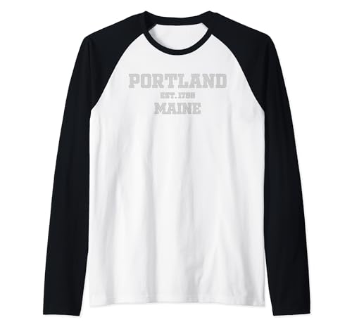 314R0qPeynL._SL500_ Portland Maine Raglan Baseball Tee