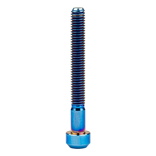 Image of Titanium Torx Square Head M6 x 10 15 20 25 30 35 40 45 50 60 65 70 80mm Screw Pack of 5 (Burn Blue, M6x50mm)