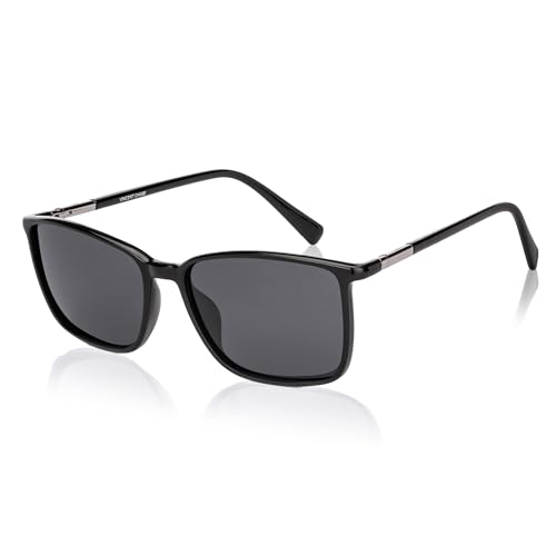 Image of Vincent Chase By Lenskart | Full Rim Square | Polarized Sunglasses Stylish |100% UV Protected | For Men & Women (Large, VC S18707)