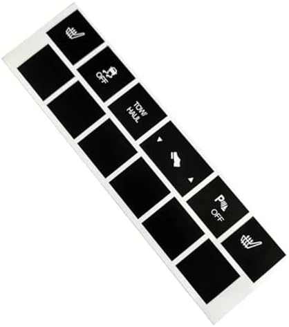 Car Air Conditioning Dash Button Sticker for Jeep Cherokee Commander,Radio Dash Buttons Decal Replacement Stickers Auto Interior Accessories
