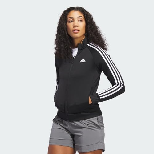 adidas Essentials Warm-Up Tricot Slim 3-Stripes Track Jacket (Plus Size) Women's3