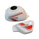 MonQeyKing モンキーキング ホンダ モンキー125用タンクカバー + サイドカバー / 『That’s70's Style』 Tank Cowl + Side Covers For Honda Monkey125 JB02 JB03 (Red)