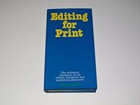 Editing for Print 0356107876 Book Cover