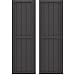 Ekena Millwork ARW101BF518X80SMH Americraft Five Exterior Real Wood Two Equal Panel Framed Board-n-Batten Shutters (Per Pair), 17 1/2"W x 80"H, Shadow Mountain