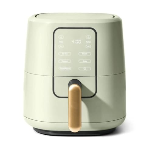 Wonderful 3-Quart Digital Air Fryer with TurboCrisp Technology, Compact Countertop Design with 4 Presets for Baking Roasting and Reheating (Sage Green)