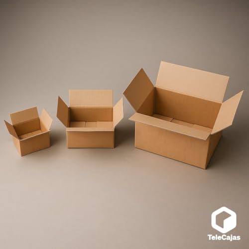TELECAJAS | 30 Cajas 305x228x183 mm de Cartón Muy Robusto | Kraft Marrón Interior/Exterior – Ideal para Envíos Postales y Pequeños Negocios | Pack de 30 - imagen 5