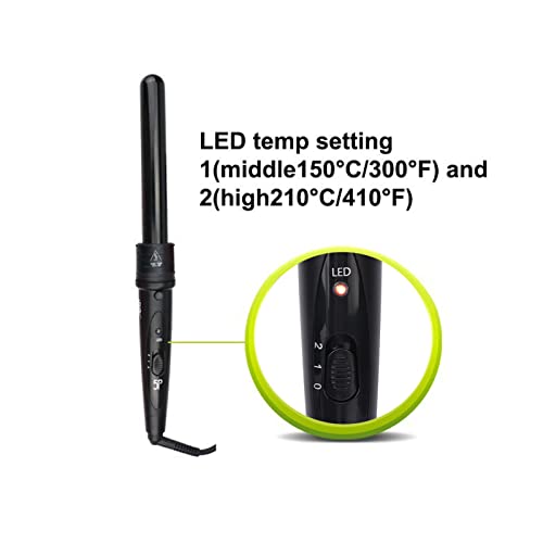 Ferro de frisar, conjunto de ferro de frisar 5 em 1 5 cilindros removíveis diferentes 100-240 V para