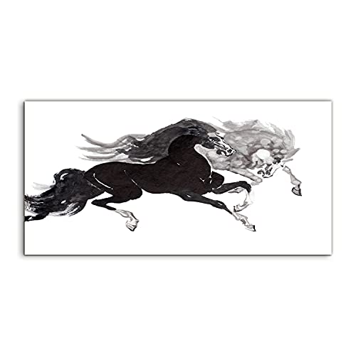 Image Acrylique 120x60cm Salon Chambre Murale Art Coloray Chevaux