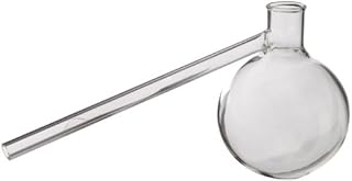 Corning Pyrex Reusable Borosilicate Glass Short Neck Round Bottom Church Distilling Flask, 500ml Capacity
