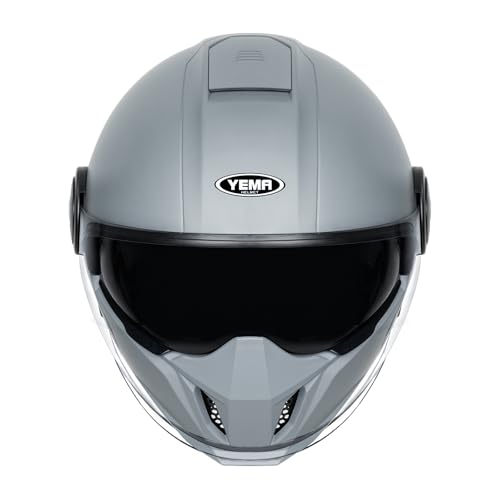 Modular Motorcycle Helmets for Adults - Convertible Full Face to 3/4 Open Face Helmet - DOT Approved...