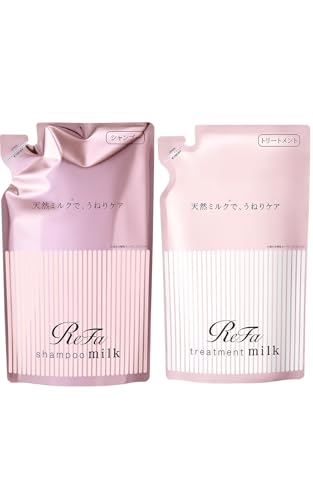 ReFa MILK PROTEIN シャンプー&トリートメント詰替えセット (ピンク)