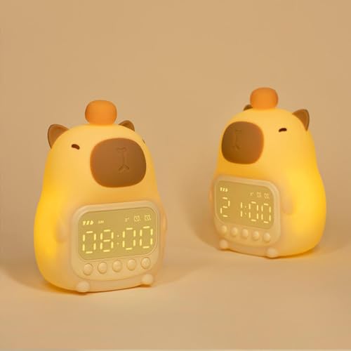 Image of One94Store Bear Shape Digital Alarm Clock with LED Display & Night Light | Snooze, Timer, Temperature | Kids Bedside Clock for Bedroom & Home Decor