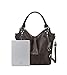 Women Tote Bag Handbags PU Leather Fashion Hobo Shoulder Bags with Adjustable Shoulder Strap (Deep coffee, M)