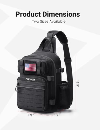 Image of Piscifun Fishing Tackle Storage Bag Outdoor Shoulder Backpack Cross Body Sling Bag