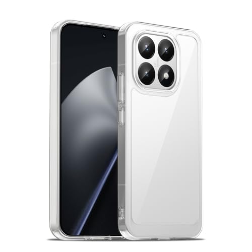 Image of Case for Xiaomi 15T 5G, Military Grade Drop Protection Phone Case, Yellowing Resistant, Anti-Scratch Hard PC Back, Shockproof Hard Ultra-Thin Protective Cover, Clear