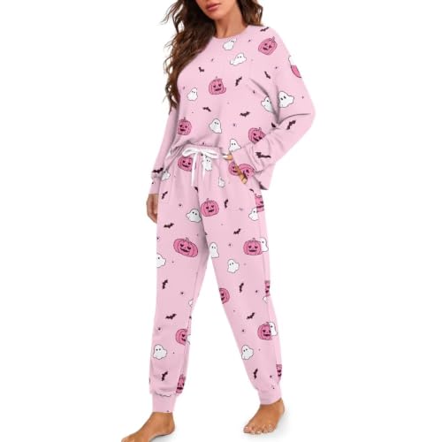 Image of Womens Lounge Set Long Sleeve Soft Pajama Sets