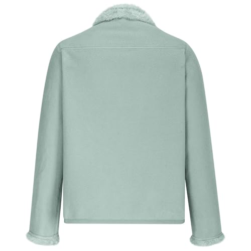 Women's Polar Fleece Jacket Full Zip 2in 1 Double-Sided Thermal Warm Outdoor Recreation Winter Coat with Zipper Pocket3