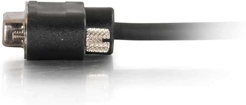 Miniatura 3 de C2G Legrand - Cable de extensión de módem en pared, cable de módem nulo DB9 negro, cable de módem serie RS232 de 6 pies, cable de módem nulo hembra