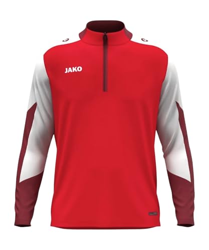 Veste JAKO Ziptop Dynamic rouge idéale pour vos entraînements de foot