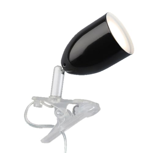 Brilliant Lampe Leo LED Klemmleuchte schwarz | 1x LED-PAR51, GU10, 3W LED-Reflektorlampe inklusive, (240lm, 2700K) | Mit Schnurzwischenschalter
