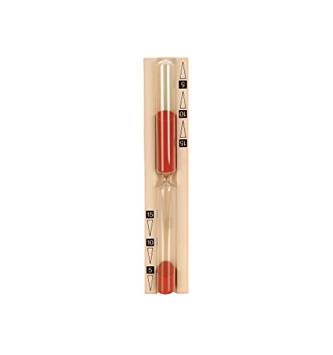 eliga Reloj de arena rojo con escala de minutos impresa en negro Cover