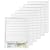 6 Packs Pleated Blackout Blinds, Temporary Blinds for Indoor Windows, Light Filtering Paper Shade, Easy to Cut and Install, 36" W x 72" L, White, Black Out Window Cover with 12 Clips