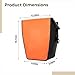 Funabridge 18L Pannier Set, Waterproof Orange Bags, Roll-Top, Cycling