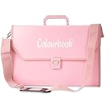 Colourbook Valigetta Portadisegni Con Tracolla A4 28x39 cm, Cartelletta Disegno Tecnico In PPL Per Scuola Media Superiore E Ufficio, Rosa