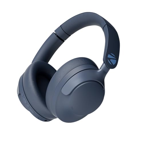 ZEBRONICS Silencio 111,Over Ear Wireless Headphone,Hybrid ANC (50dB),55*Hrs Backup,Transparency Mode,40mm Titanium Drivers,3 EQ Modes,ENC,Gaming Mode,