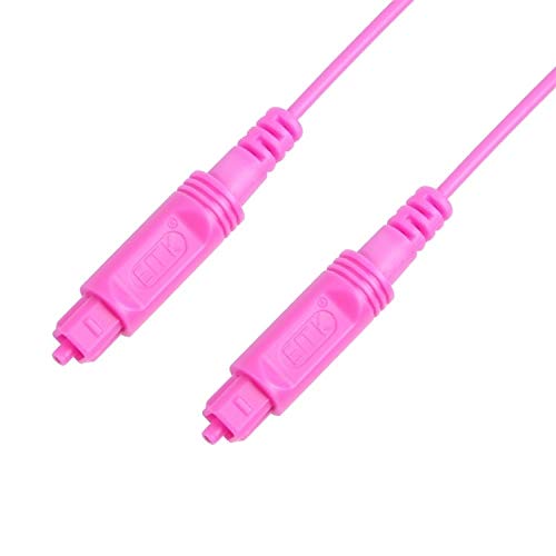 KYKHD OD2.2mm Digital Audio LWL-Kabel Kunststoff-Lautsprecher Waage Kabel (schwarz) 10m TDD(Rosa)