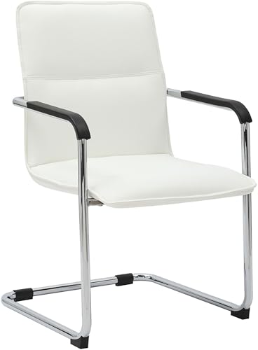 CLP Freischwinger Stuhl mit Armlehnen Seattle, moderner Esszimmerstuhl...