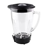 Anbige Replacement Parts Glass jar with Jar Base Bottom Cap,Blade with Rubber Gasket, Compatible with Oster Pro 1200 Blenders
