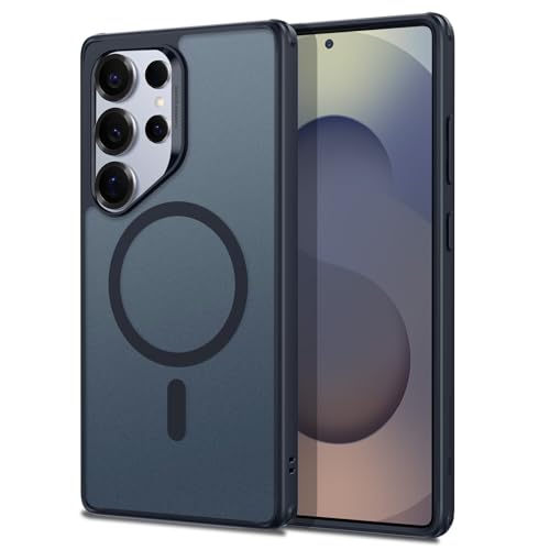 Image of ESR for Samsung Galaxy S25 Ultra Case, Compatible with MagSafe, Magnetic Case for Samsung Galaxy S25 Ultra, Military-Grade Protection, TPU, Classic Hybrid Case (HaloLock), Clear Blue