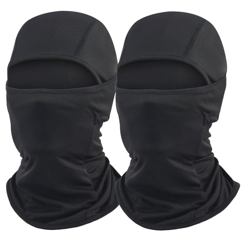 Image of Balaclava Ski Mask for Men 2 Pack Full Face Mask Shiesty Ski Mask Women Motorcycle Summer Face Cover Sun Protection Football